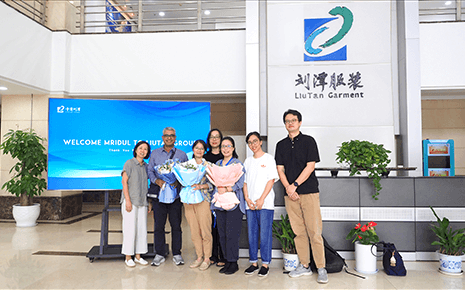 劉潭服裝：熱烈歡迎澳洲重要客戶到我司參觀指導