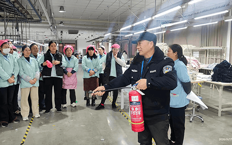 劉潭服裝：消防培訓(xùn)進(jìn)車間，安全意識入人心