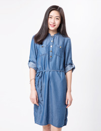 牛仔連衣裙